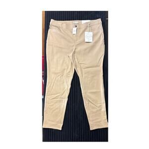 NWT Cato Women’s Khaki Straight Dress Pants – 18W Curvy Fit, Stretch